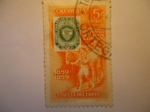 Stamps Colombia -  Centenario del primer sello Postal Colombiano.1859-1959(Estafeta del Correo)