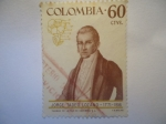 Stamps Colombia -  Jorge Tadeo Lozano - 1771-1816 (Oleo:T.N.Molina)