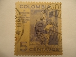 Stamps Colombia -  ANTONIO NARIÑO- IV Congreso Panamericano de Prensa 1946.