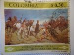 Sellos de America - Colombia -  Sesquicentenario de la Campaña Libertadora .1819-1969 - Cruce del Páramo de Pisba por el ejercito Li