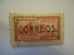 Stamps Colombia -  Palacio de Comunicaciones-(Sobretasa para Construcción)