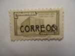 Stamps Colombia -  Palacio de Comunicaciones-(Sobretasa para Construcción)