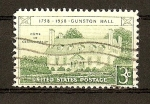 Stamps United States -  Bicentenario de Gunston Hall.