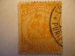 Stamps Colombia -  Minas de Oro - Serie: Mina y Agricultura