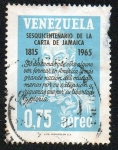Sellos de America - Venezuela -  Sesquicentenario de la carta de Jamaica