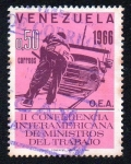 Stamps Venezuela -  II Conferencia interamericana de ministros del trabajo