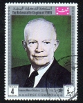 Stamps Yemen -  Hombres famosos de la historia - Dwight Eisenhower