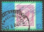 Stamps : Europe : Belgium :  día del sello. Leopoldo II 1884.
