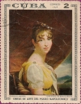 Stamps : America : Cuba :  Obras de Arte del Museo Napoleónico, Hortensia de Beauharnais por Francois Gerard.