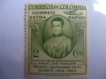 Stamps Colombia -  Excelenticsmo Sr.Arzobispo MANUEL JOSÉ MOSQUERA,Primer Cent. de su muerte, 1854-1954