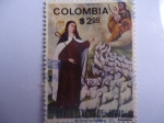 Stamps Colombia -  Santa Teresa de jesús (1515-1582) ó, Teresa Sanchez de Cepeda y Ahumada, ó, simplemente Teresa de Vi