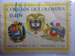 Stamps Colombia -  Visita de los Presidentes de CHILE y VENEZUELA - Agosto de 1966