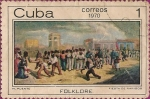 Stamps Cuba -  Folklore. Fiesta de Ñañigos por M. Puente.