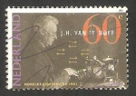 Sellos de Europa - Holanda -  1382 - J. H. Van'T Hoff, Nobel de Química