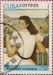 Stamps Cuba -  Pintores Cubanos. Retrato de Mary.