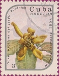 Stamps : America : Cuba :  Flores exóticas del jardín botánico. Michelia champaca.