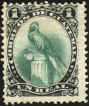 Sellos del Mundo : America : Guatemala : Quetzal. 1879