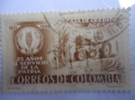 Sellos de America - Colombia -  Caja de Crédito Agrario (1931-1956) 25 años al servicio de la Patria.