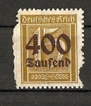 Stamps Germany -  Inflaccion Alemana./ Dentado en zig-zag.