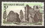 Sellos del Mundo : Europa : B�lgica :  Ruinas de la Abadía de Soleilmont.