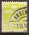 Stamps Denmark -  Lineas onduladas.Numeral.