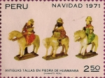 Sellos de America - Per� -  Navidad 1971. Los Tres Reyes Magos.