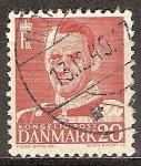 Stamps : Europe : Denmark :  El rey Federico IX.