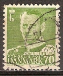Sellos de Europa - Dinamarca -  El rey Federico IX.