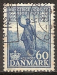 Sellos del Mundo : Europa : Dinamarca : Estatua del Soldado (HV Bissen). 