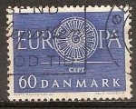 Sellos de Europa - Dinamarca -  Europa C.E.P.T.-Rueda.