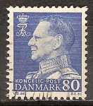 Sellos de Europa - Dinamarca -  El rey Frederik IX.