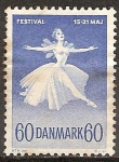 Stamps Denmark -  Danish Ballet y el Festival de Música de 1962. Margarita Schanne en 