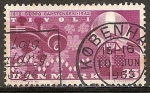 Stamps Denmark -  150a nacimiento Aniv de George Carstensen (fundador de Tivoli Gardens placer, Copenhague).