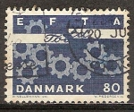 Stamps Denmark -  Asociación Europea de Libre Comercio.