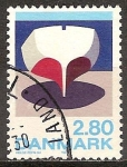 Stamps Denmark -  Parte trasera de la embarcación.