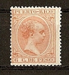Stamps America - Puerto Rico -  Alfonso XIII.