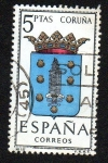 Stamps : Europe : Spain :  Escudos de las provincias españolas - Coruña