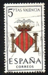 Stamps : Europe : Spain :  Escudos de las provincias españolas - Valencia