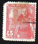 Stamps Spain -  General Franco y el castillo de La Mota