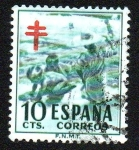 Stamps Spain -  Protuberculosis