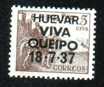 Stamps Spain -  Huevar Viva Queipo 18.7.37