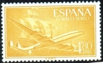 Stamps Spain -  Superconstellation y Nao Santa María 