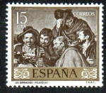Stamps Spain -  Diego Velázquez - Los Borrachos
