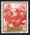 Stamps Spain -  Diego Velázquez - La coronación de la Virgen