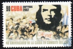 Stamps Cuba -  45º Aniversario de la caída en combate del Che