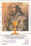 Stamps Spain -  San Pascual Bailón-Patrono Universal de los congresos Eucarísticos    (E)