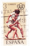 Stamps Spain -  Juegos Olímpicos Montreal -lucha canaria     (E)