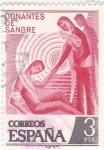 Stamps Spain -  Donantes de sangre     (E)