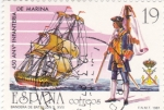 Stamps Spain -  450 Aniv.Infantería de Marina    (E)