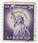 Stamps : America : United_States :  ESTATUA DE LA LIBERTAD